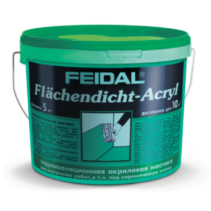 Акриловая гидроизоляционная мастика FEIDAL Acryl Flaechendicht