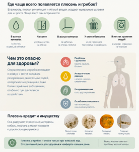 Плесень в квартире: невидимая угроза, которую можно предотвратить